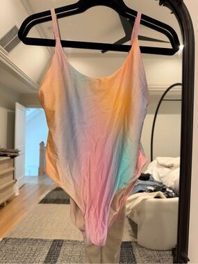 PQ Swim Pastel Rainbow Tie Dye One-Piece Swimsuit